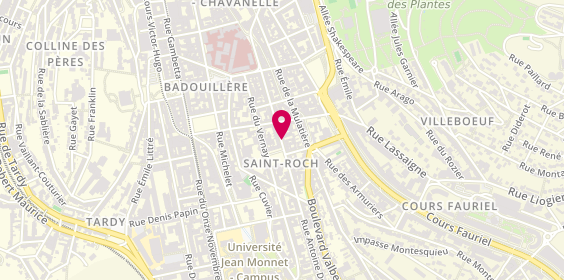Plan de Coiffeur Saint Roch, 55 Rue Antoine Durafour, 42100 Saint-Étienne