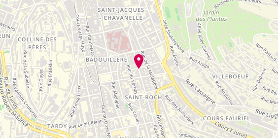 Plan de Excem Coiffure, 35 Rue Antoine Durafour, 42100 Saint-Étienne