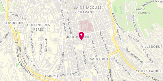 Plan de Oze Coiffure, 51 Rue Michelet, 42000 Saint-Étienne