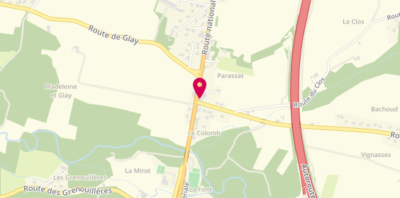 Plan de Alizée Coiffure, 11 Route de Cheyssieu, 38550 Auberives-sur-Varèze