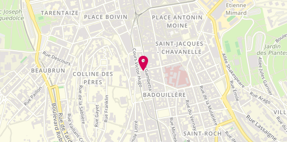 Plan de 22 Barber Street, 22 Rue Gambetta, 42000 Saint-Étienne