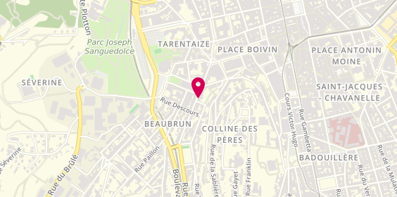 Plan de Coiffure Tous Styles, 23 Rue Beaubrun, 42000 Saint-Étienne