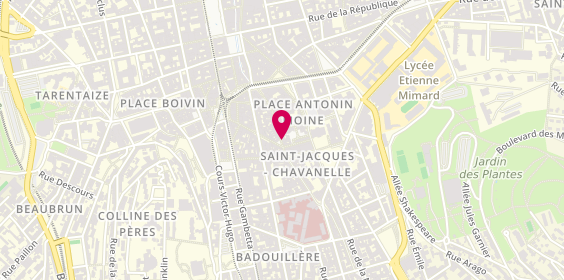Plan de V.N Coiffure, 47 Rue des Martyrs de Vingré, 42000 Saint-Étienne