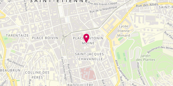 Plan de L'Incontournable, 19 Rue Notre Dame, 42000 Saint-Étienne