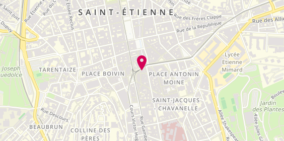 Plan de M Coiffure, 21 place du Peuple, 42000 Saint-Étienne