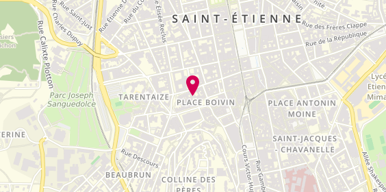 Plan de S Coiffure, 25 Rue Georges Teissier, 42000 Saint-Étienne