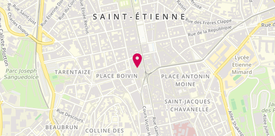 Plan de DESSANGE - Coiffeur Saint-Etienne, 5 Rue Sainte-Catherine, 42000 Saint-Étienne