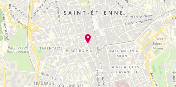 Plan de Caroline Coiffure, 31 Rue de la Résistance, 42000 Saint-Étienne