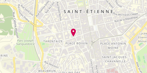 Plan de Ossayd Coiffeur, 18 Rue Georges Teissier, 42000 Saint-Étienne