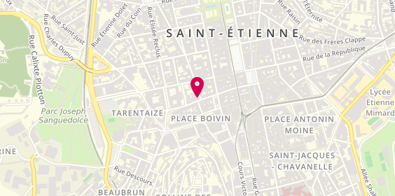 Plan de Man Moi z'Elle, 16 Rue Georges Teissier, 42000 Saint-Étienne