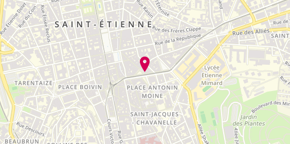 Plan de Axelle Brosse, 23 avenue de la Libération, 42000 Saint-Étienne