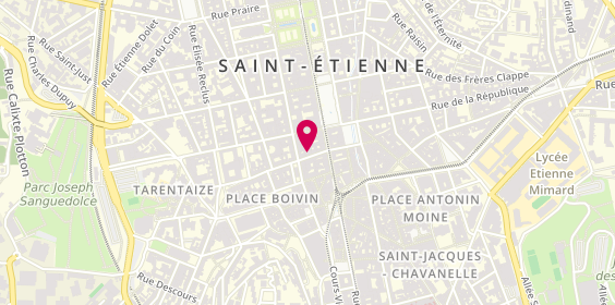Plan de Le Rendez-vous, 6 Rue Georges Teissier, 42000 Saint-Étienne