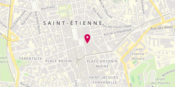 Plan de Paprika Coiffure, 7 Rue Saint-Jean, 42000 Saint-Étienne