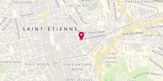Plan de Selma.d, 22 Rue de la République, 42000 Saint-Étienne