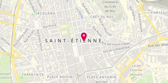 Plan de Planet'coiff, 18 Rue Louis Braille, 42000 Saint-Étienne