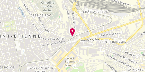 Plan de Philippe B. Creations, 3 avenue Denfert Rochereau, 42000 Saint-Étienne