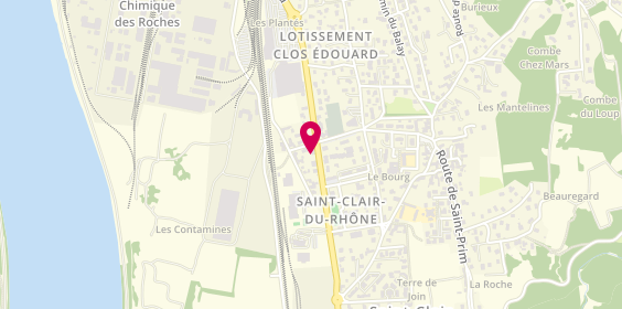 Plan de Atelier Céline, 1 Route de Péage, 38370 Saint-Clair-du-Rhône