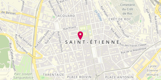 Plan de Stop Coiffure, 4 Rue de la Résistance, 42000 Saint-Étienne