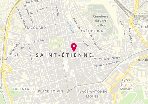 Plan de Institut Capillaire Geoffray ISSARTEL, 25 Rue Louis Braille, 42000 Saint-Étienne