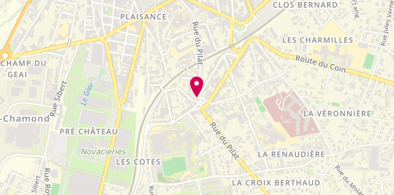 Plan de La Fille de d'Artagnan, 58 Rue du Pilat, 42400 Saint-Chamond