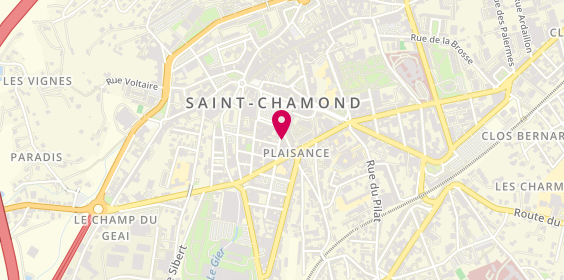 Plan de Dh Beauty Center, 2 Rue de l'Armistice, 42400 Saint-Chamond