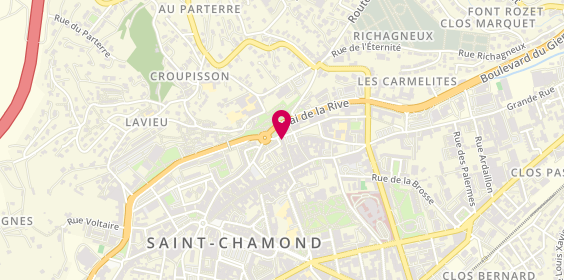 Plan de Myriam Coiffure, 4 place de la Halle, 42400 Saint-Chamond
