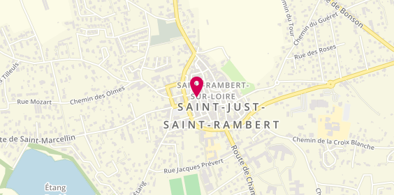 Plan de Arkange Coiffure, 32 Rue Colombet Solle, 42170 Saint-Just-Saint-Rambert