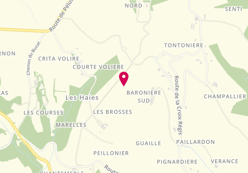 Plan de Caty Coiffure A Domicile, 368 Chemin de la Cartavolliere, 69420 Les Haies