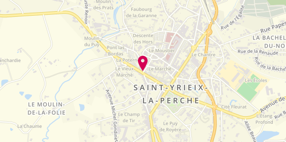 Plan de Rose Coiffure et Onglerie, 12 Rue Emile Frange, 87500 Saint-Yrieix-la-Perche