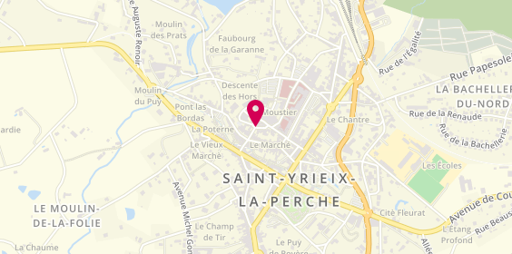 Plan de L&J coiffure, 3 place de la Pierre de l'Homme, 87500 Saint-Yrieix-la-Perche