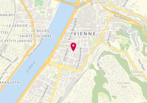 Plan de Gérard Coiffure, 29 Rue Juiverie, 38200 Vienne