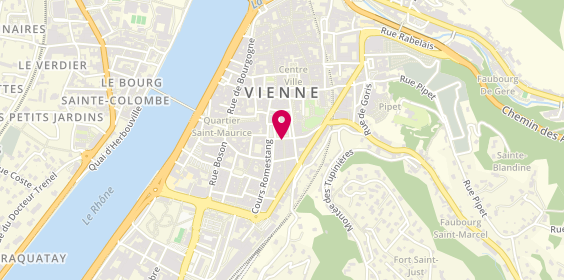 Plan de La Coiffure Autrement, 3 place de Miremont, 38200 Vienne