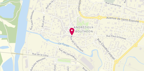 Plan de Nath Coiffure, 2 Rue Charles de Gaulle, 42160 Andrézieux-Bouthéon