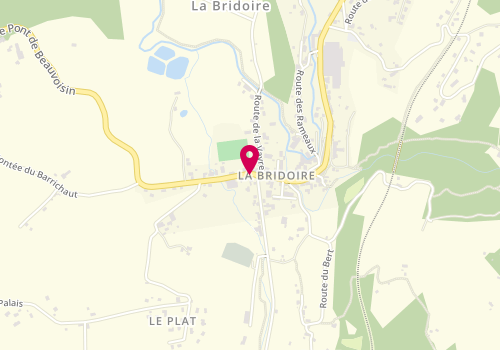 Plan de Melanie Coiffure, 39 Route de Pont de Beauvoisin, 73520 La Bridoire