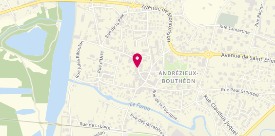 Plan de Pacific Coiffure, 14 Rue Fernand Bonis, 42160 Andrézieux-Bouthéon