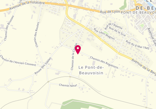 Plan de Créa Look, 4 Place Flandrin, 38480 Le Pont-de-Beauvoisin