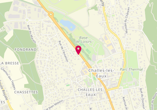 Plan de Laetitia Coiffure, 946 Avenue Chambéry, 73190 Challes-les-Eaux