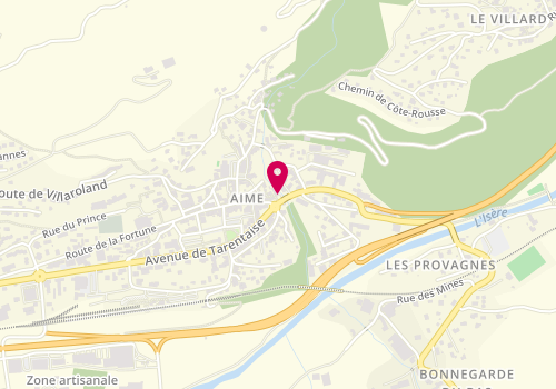 Plan de MC Coiffure, 1255 avenue de la Tarentaise, 73210 Aime-la-Plagne