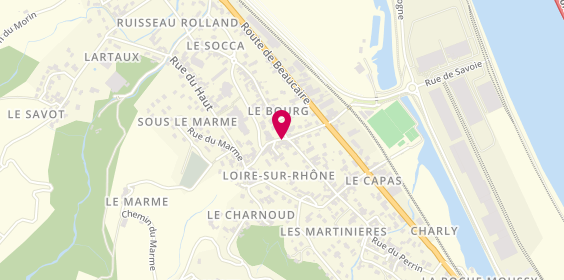 Plan de Espace Coiffure, 15 Rue Etienne Flachy, 69700 Loire-sur-Rhône