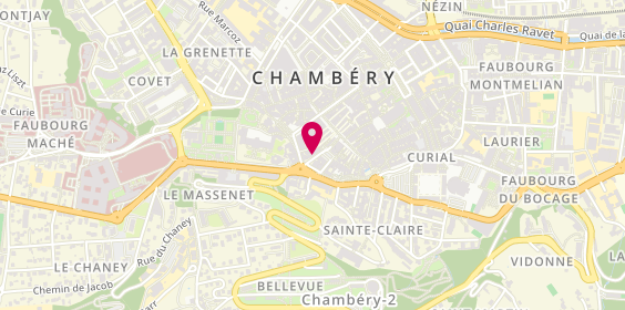 Plan de Le Temps d'Une Coupe, 10 Rue Prte Reine, 73000 Chambéry
