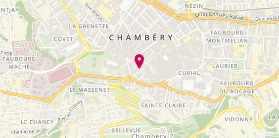 Plan de Relief Coiffeur Coiffure Hommes et Femmes, 8 place Prte Reine, 73000 Chambéry