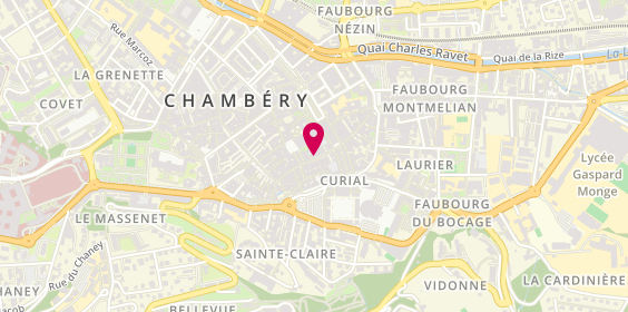 Plan de L'Atelier 58, 58 Rue Croix d'Or, 73000 Chambéry