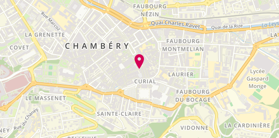 Plan de Gomina Coiffure, 5 Rue Croix d'Or, 73000 Chambéry