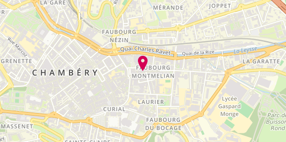Plan de Tabara Beauté Coiffure, 83 Faubourg Montmélian, 73000 Chambéry