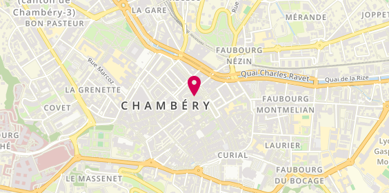 Plan de Camille Albane, 29 Rue Vieille Monnaie, 73000 Chambéry