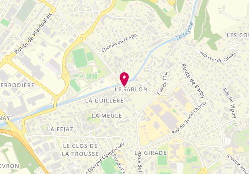 Plan de Sans Soucis Coiffure à Domicile, 788 Rue Louis Pasteur, 73490 La Ravoire