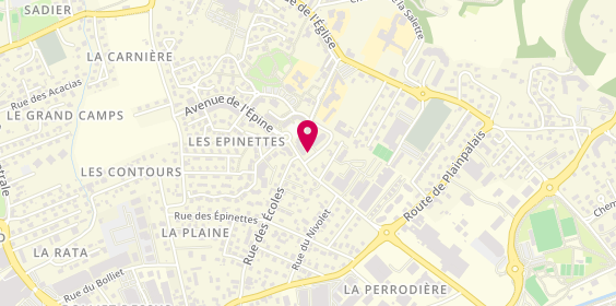 Plan de A l'Evidance Coiffure, 33 place du Commerce, 73230 Saint-Alban-Leysse