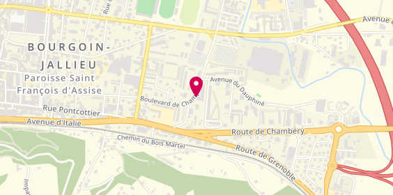 Plan de Saint Algue Coiffure, C. Commercial 
20 Boulevard de Champaret, 38300 Bourgoin-Jallieu