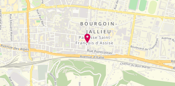 Plan de 5th Avenue coiffeur, 6 avenue Maréchal Leclerc, 38300 Bourgoin-Jallieu