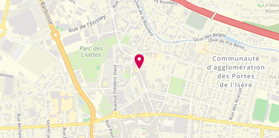 Plan de S.F Coiffure, 78 Rue de la Libération, 38300 Bourgoin-Jallieu